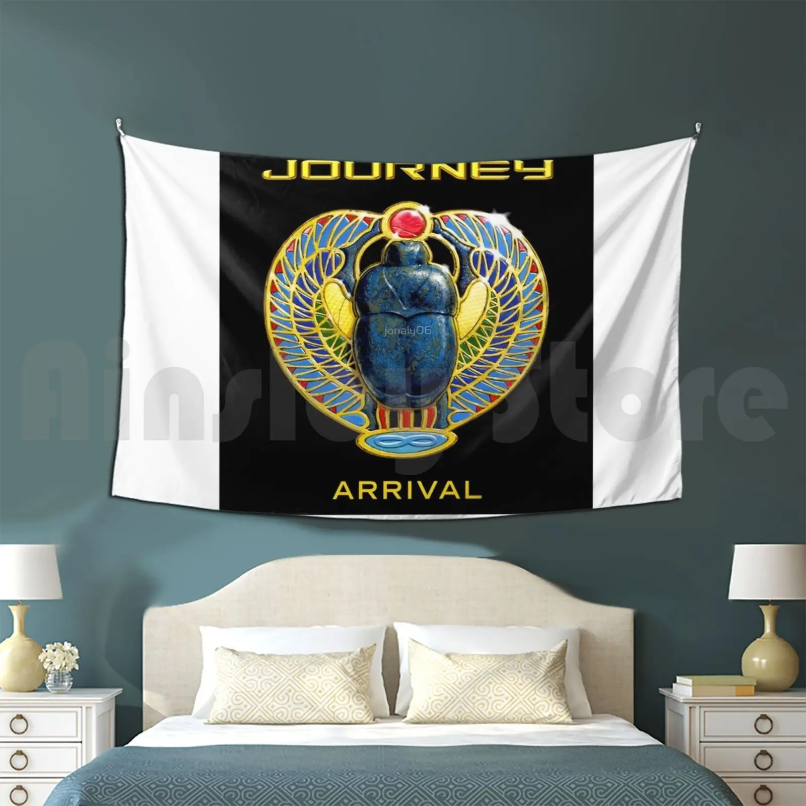 Фото Гобелен Journey Band, гобелен для гостиной, спальни Journey Band Musick, логотип группы Journey Legend, прибытие графических ударов, лучший №1
