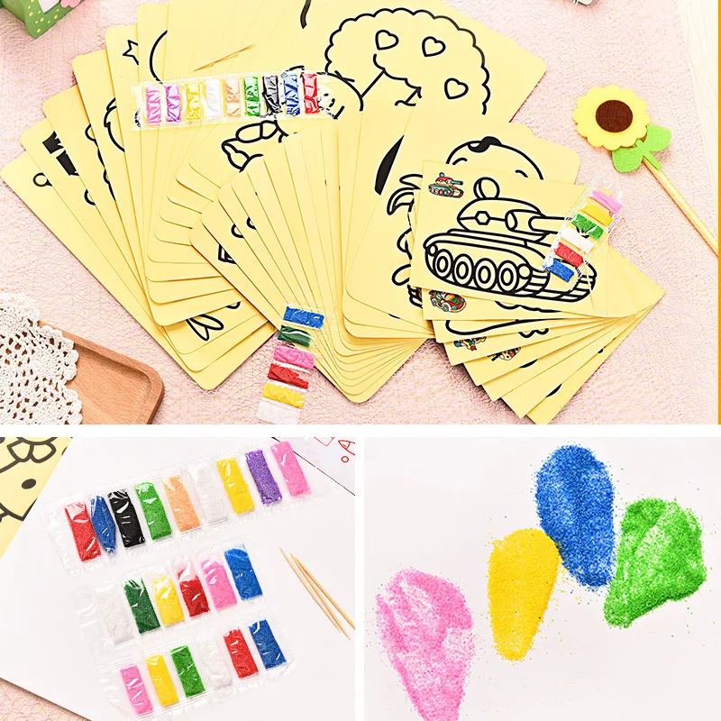 5 шт. &quotсделай сам&quot из скретч каракули площадка с рисунками размером Ранние