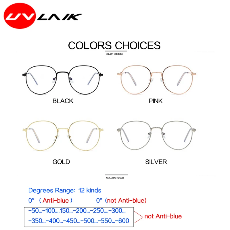 UVLAIK Oversized Boy Girl Panda Myopia Glasses Luxury Brand Design for Teenages Hign Clear Lens Degree 0 anti blue -50.-100.-600 images - 6