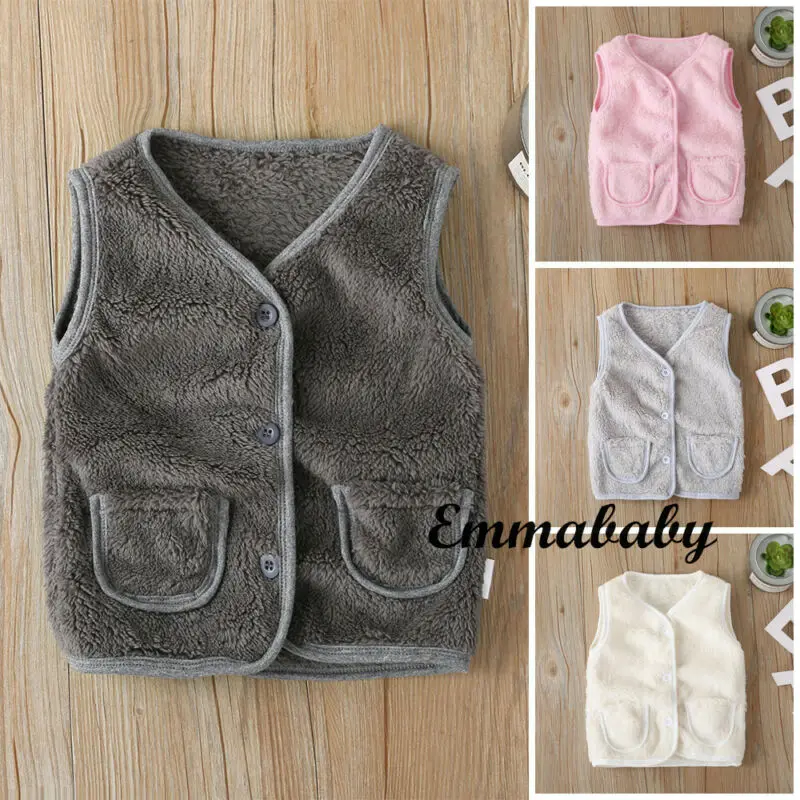 Детский жилет из искусственного меха для девочек сезон осень-зима модный толстый