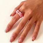 Женское кольцо в виде лягушки, кольцо с 3d-рельефом в виде животного, модное Подарочное ювелирное изделие в стиле панк-рок для девушек и женщин
