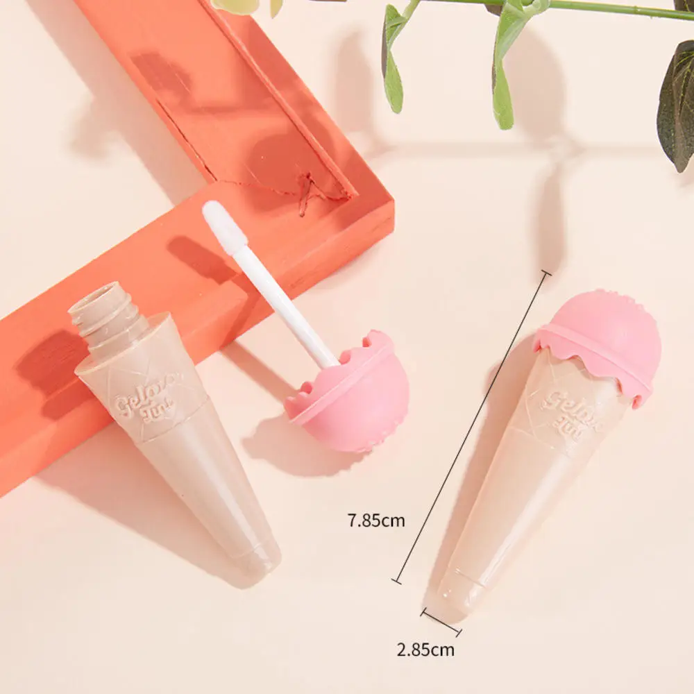 

1 PC 8ML Cosmetic Ice Cream Lip Gloss Empty Tube Containers Jars DIY Makeup Tools Cosmetic PINK Lip Balm Refillable Bottle