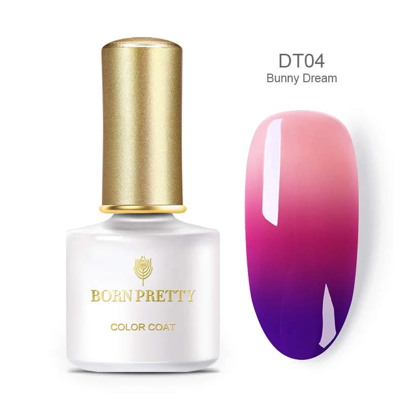 BP-DT04 BORN PRETTY термический гель лак для ногтей Температура Изменение цвета УФ гель Отмачивание гель лак для ногтей 6 мл 40 цветов нужно УФ лампа лечение - Цвет: BP-DT04