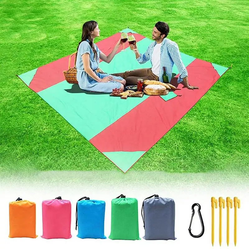 

3*2.8M Large Beach Blanket Waterproof Sandproof Oversized Lightweight Beach Mat Portable Picnic Mat for Travel Camping Hiking