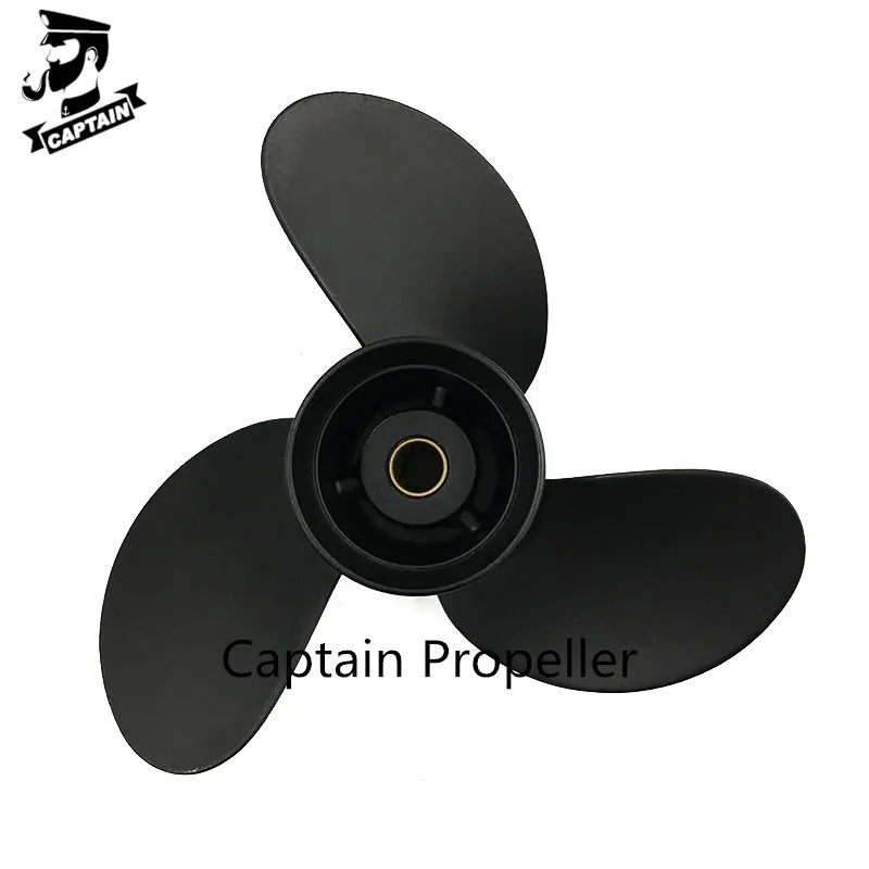 Подвесной Двигатель Captain Propeller 8 9x9 5 Black Max Fit Mercury Mariner Tohatsu 8HP 9.8HP 9.9HP 12 зубьев Spline