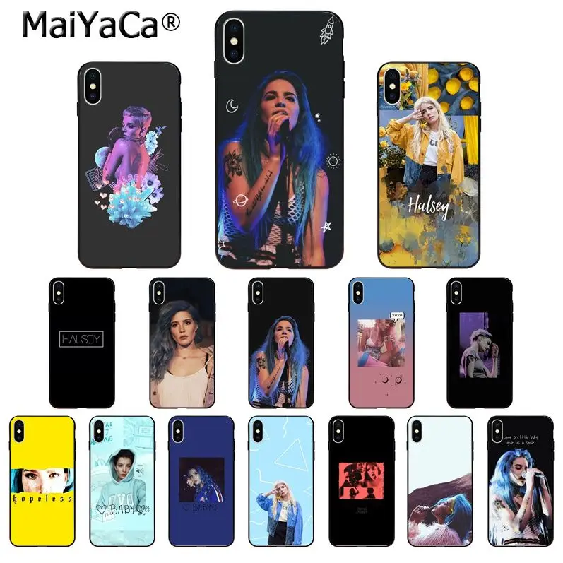 MaiYaCa Halsey певица ТПУ чехлы для мобильного телефона из мягкого силикона чехол iPhone 11