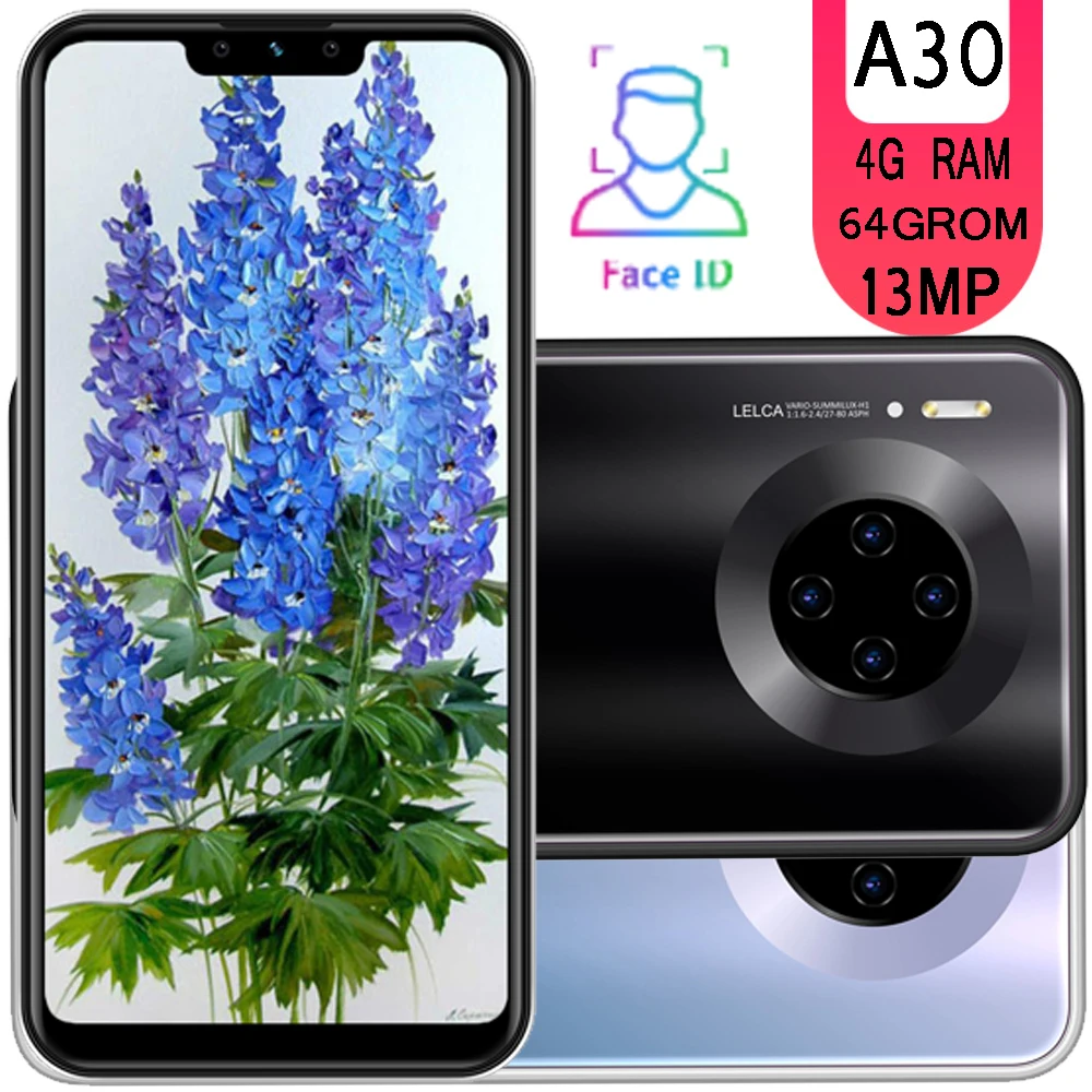 A30 смартфоны 6 26 дюймов 4G RAM 64G ROM четырехъядерный 13 МП - Цена: 0