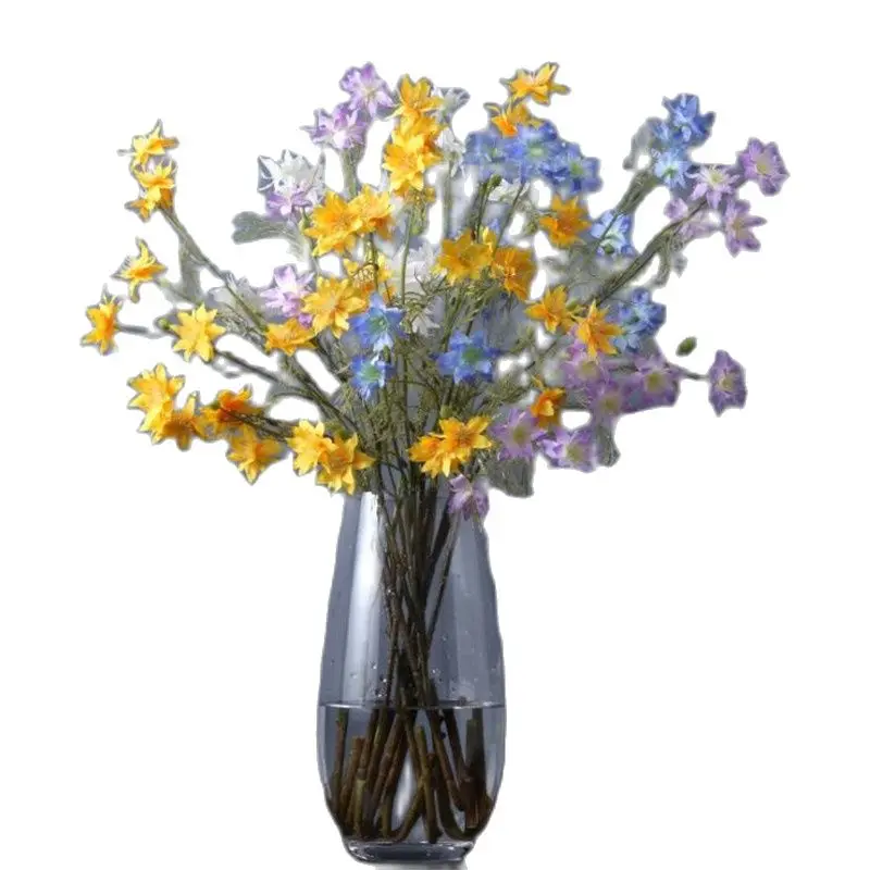 

Искусственные клематизы с длинным стержнем длиной 26 дюймов, 7 шт., имитация клематиса Флориды Thunb для свадьбы, в наличии 4 цвета