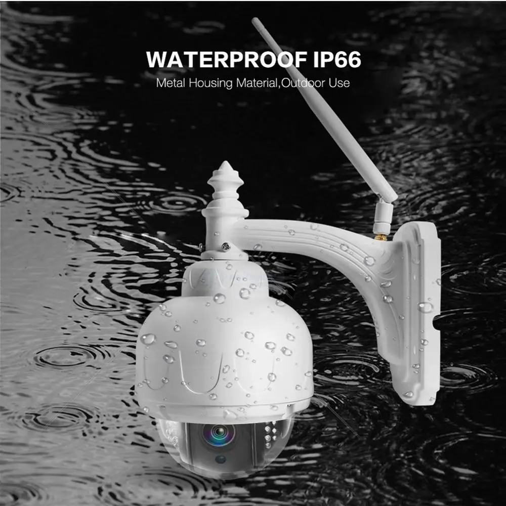 Беспроводная скоростная купольная IP-камера Full HD 1080P 2 МП PTZ Wi-Fi наружная система
