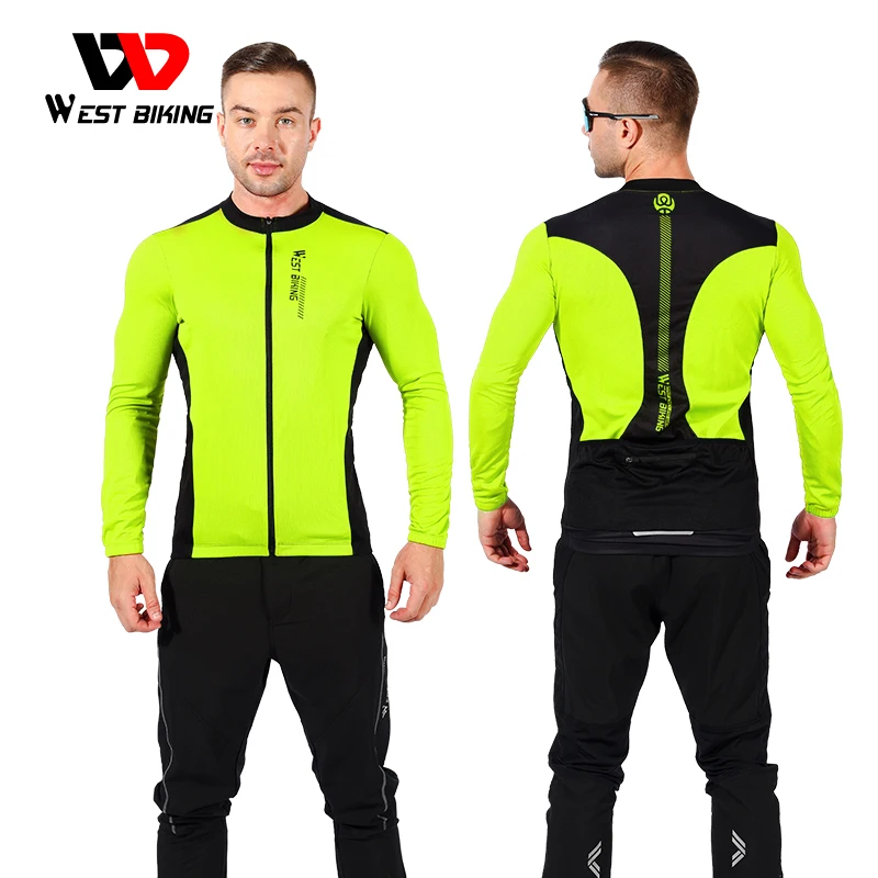 Футболка велосипедная Мужская с длинным рукавом дышащая