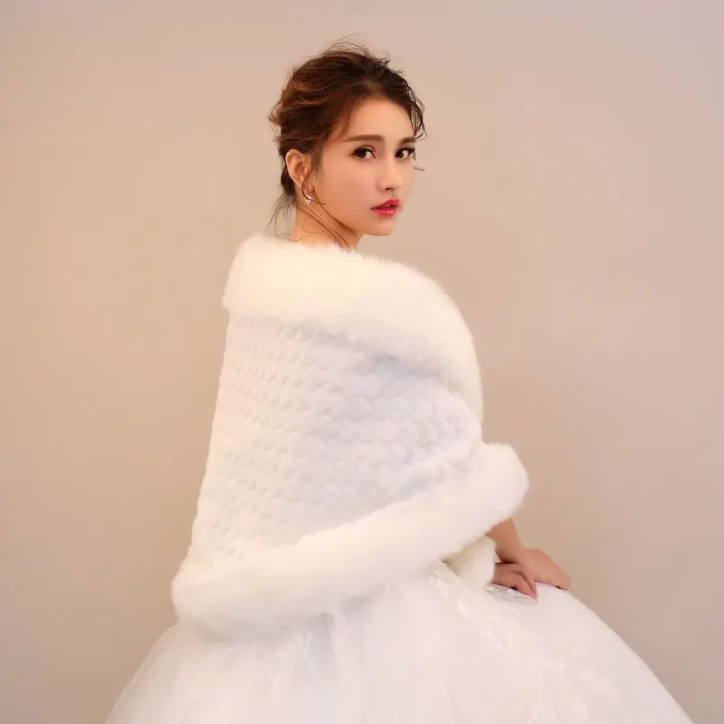 Женская ночная рубашка платье ночнушка из искусственного меха шаль палантины