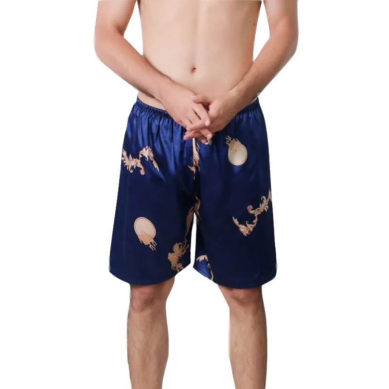 blue Shorts 5XL 4XL, комплект из двух предметов, большой размер, мужской сексуальный халат и женский комплект одежды для сна, парный халат, набор женских пижам, платье, туника, шелковое платье, комплект для сна - Цвет: blue Shorts