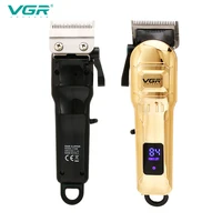 vgr 268 hair clipper professional rechargeable personal care led trimmer for men usb reduction barber haircut electric powerful