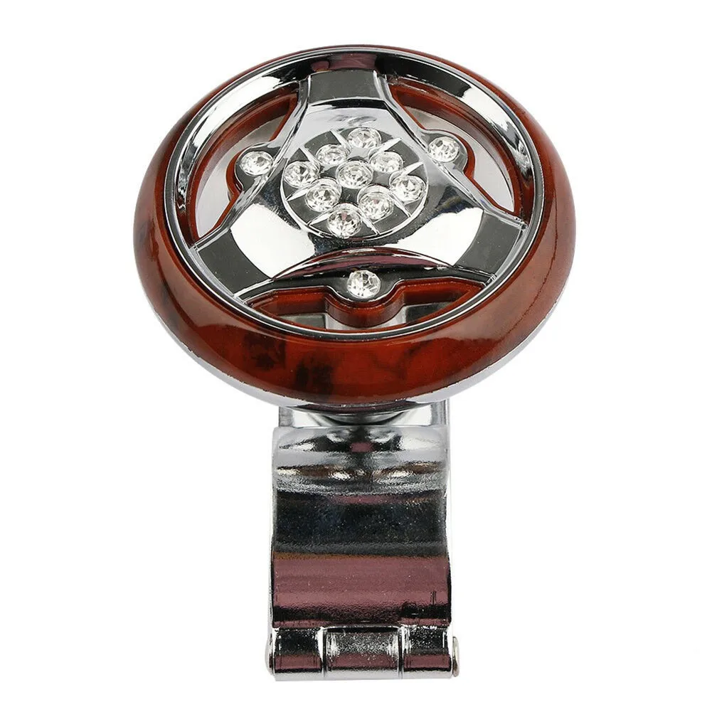 

Aid Steering Wheel Booster Anti-Slip Car Electroplating Knob Ball Power Handle Rotation