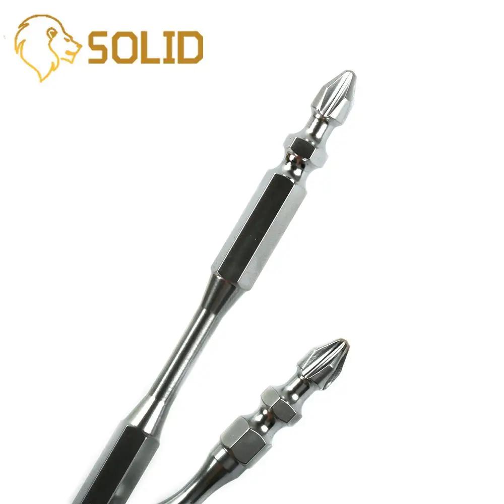 

Screwdriver Bit 65mm/100mm Hex Magnetic S2 High Alloy Steel PH2 Brown Double Head Screwdriver Bits Power Tools 10Pcs/Set