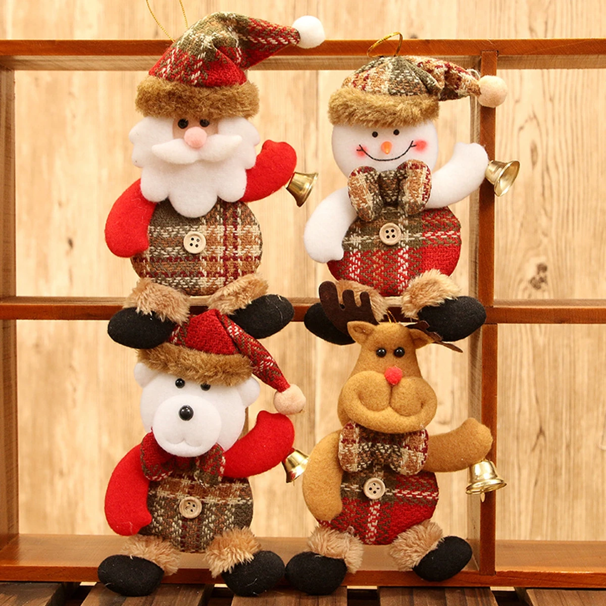 

Рождественский подвесной кулон Санта-Клаус Снеговик Счастливого Рождества украшение для дома Рождественская елка украшения Новогодние по...
