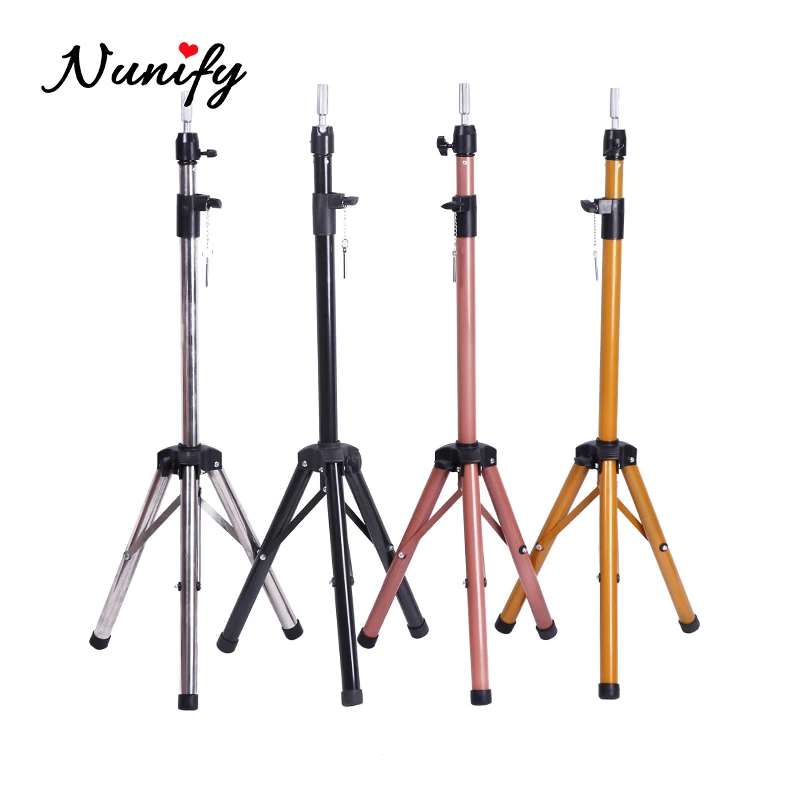Nunify Wig Mannequin Head Tripod Stand With Carry Bag For Cosmetology Hairdressing Training Tools Tripod Wig Stand For Styling