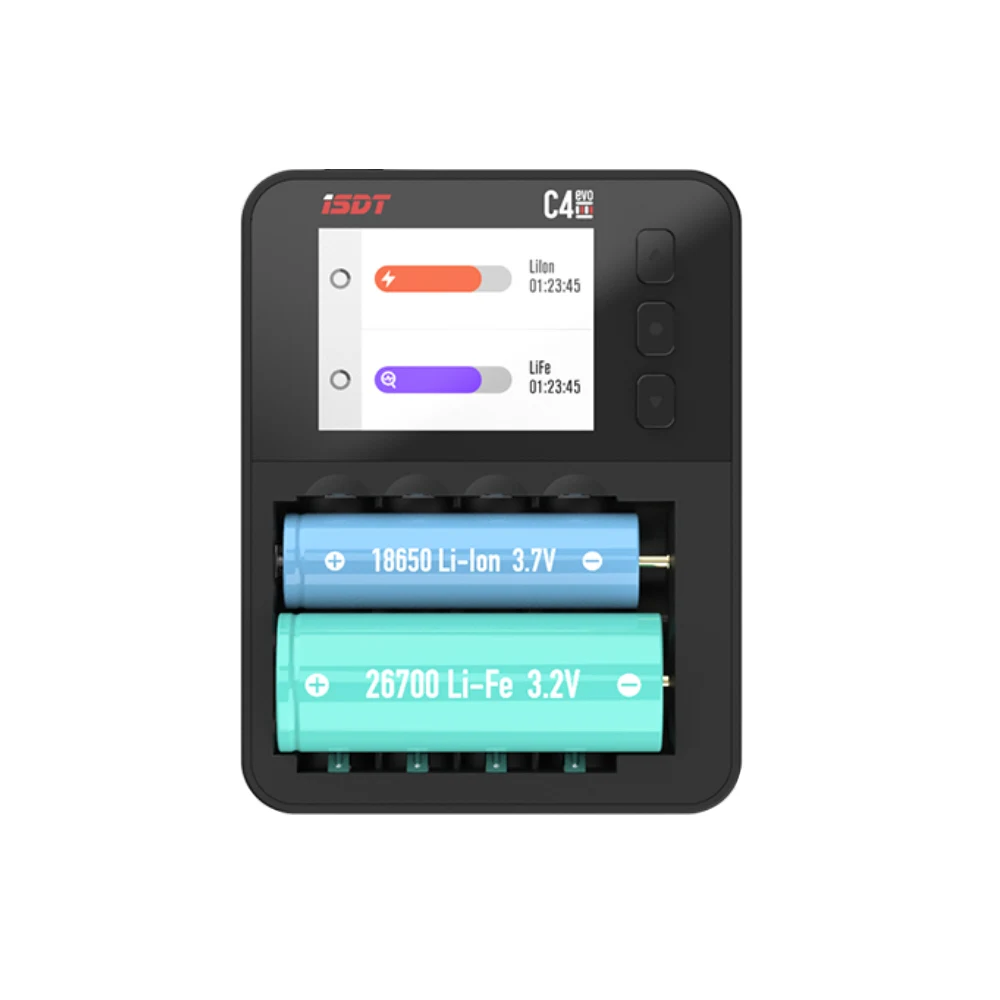 Умное зарядное устройство ISDT C4 EVO с выходом Type-C QC3.0 для литий-ионных аккумуляторов