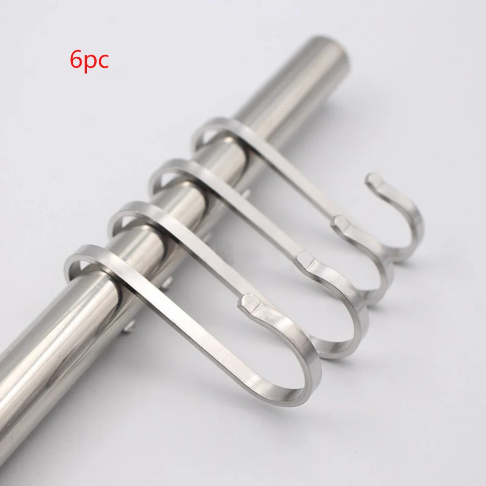 6 шт./компл. вешалки Крючки для посуды из нержавеющей стали многоцелевой Стеллаж
