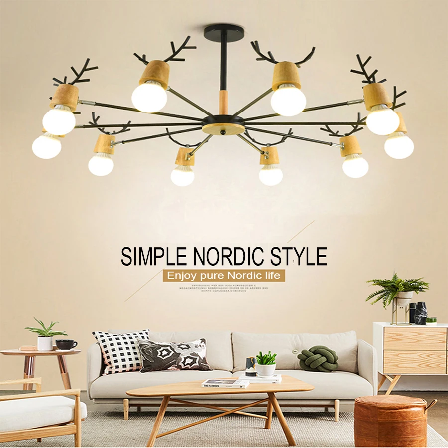 Скандинавская потолочная лампа в стиле ретро винтажные светильники для потолка