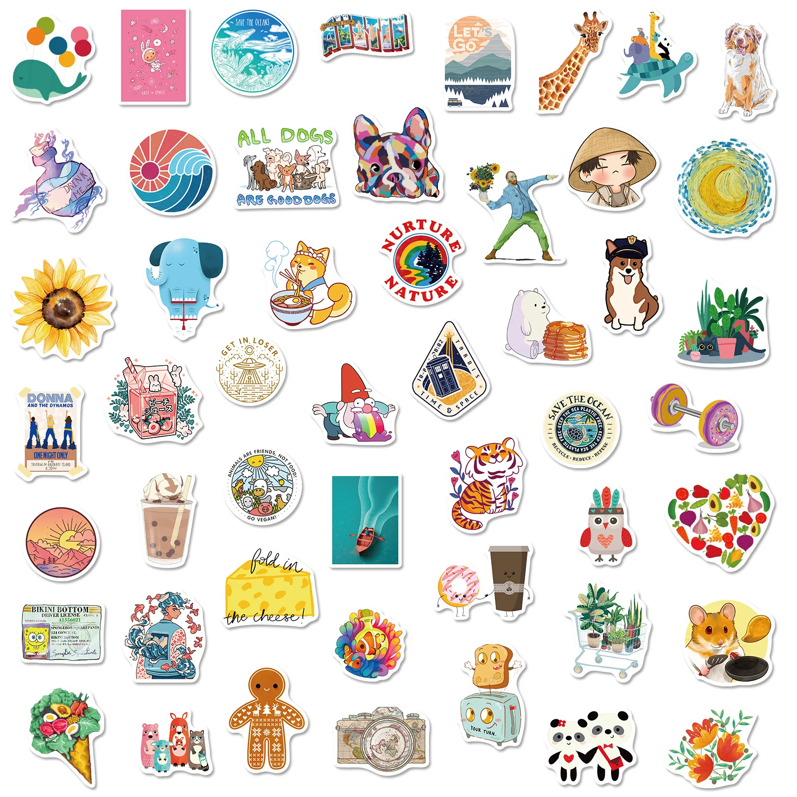 Наклейки Vsco с героями мультфильмов для девочек игрушки сделай сам гитары