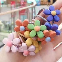 10pcs cute elastic band made of hair children flower animal kawaii accessories for girls sweets headwear kids hair rope gift new
