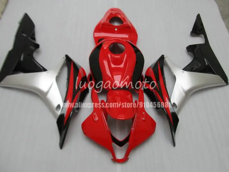 

Injection Fairings kit+gifts for HONDA CBR600RR F5 2007 2008 CBR600RR F5 07-08 CBR600 RR 07 08 Motorcycle Bodywork #red silver