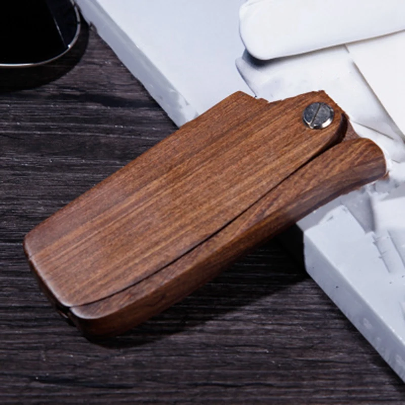 Складная деревянная расческа сандаловое дерево портативная модная для волос |