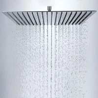 BAKALA Inch Bathroom Rain Shower Head Stainless Steel Rain Shower Head With Shower Arm CP-1616