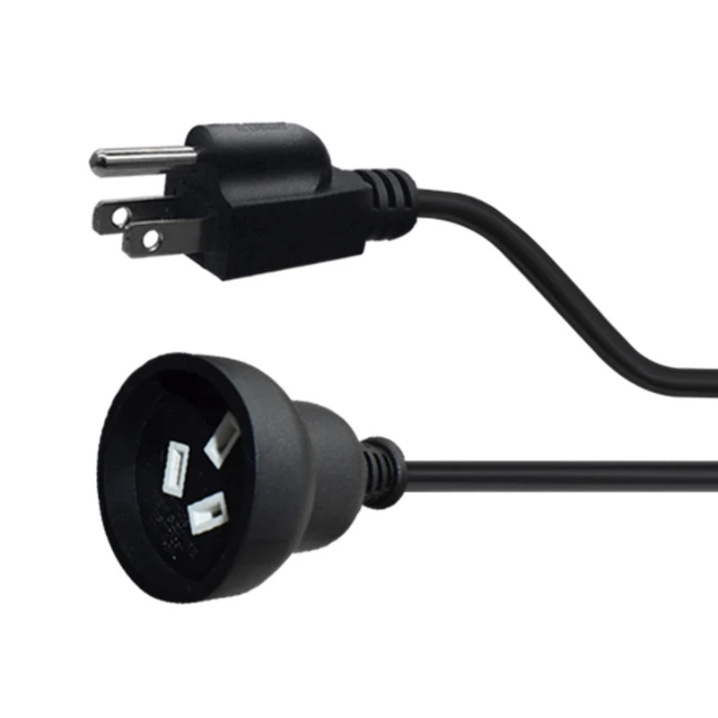 

NEMA 5-15P Plug to AU Socket 1m Copper Extension Cable, US 3 Pin Male to SAA Australia Female Power Cord(US Plug)