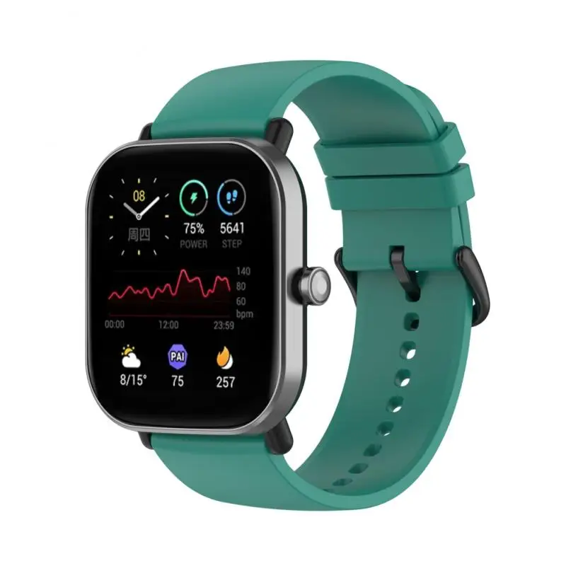 Ремешок для часов 20 мм Amazfit GTS/2/2e/GTS2 Mini/GTR/GTR2/2e/stratos 2/3 силиконовый спортивный