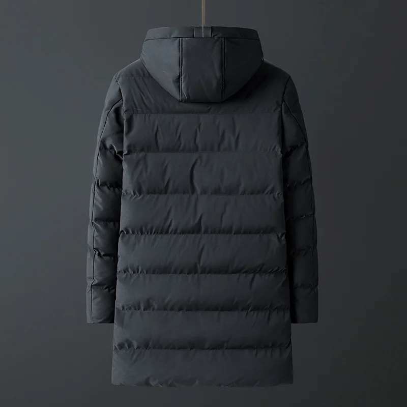 Long Style Parka Men Winter Jacket Coat For Men Hooded Thick Cotton-Padded Jacket Mens Parka Coat Male Fashion Casual Coats 4XL