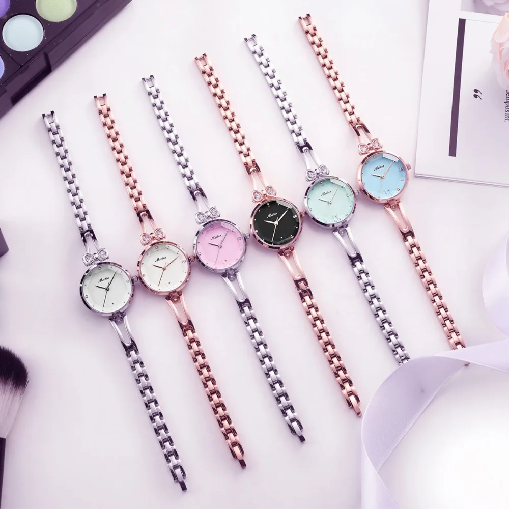 Часы женские кварцевые в японском стиле с браслетом | Наручные часы