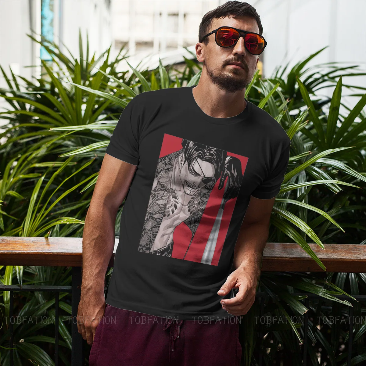 Футболка мужская оверсайз с круглым вырезом в стиле Харадзюку | Мужская одежда