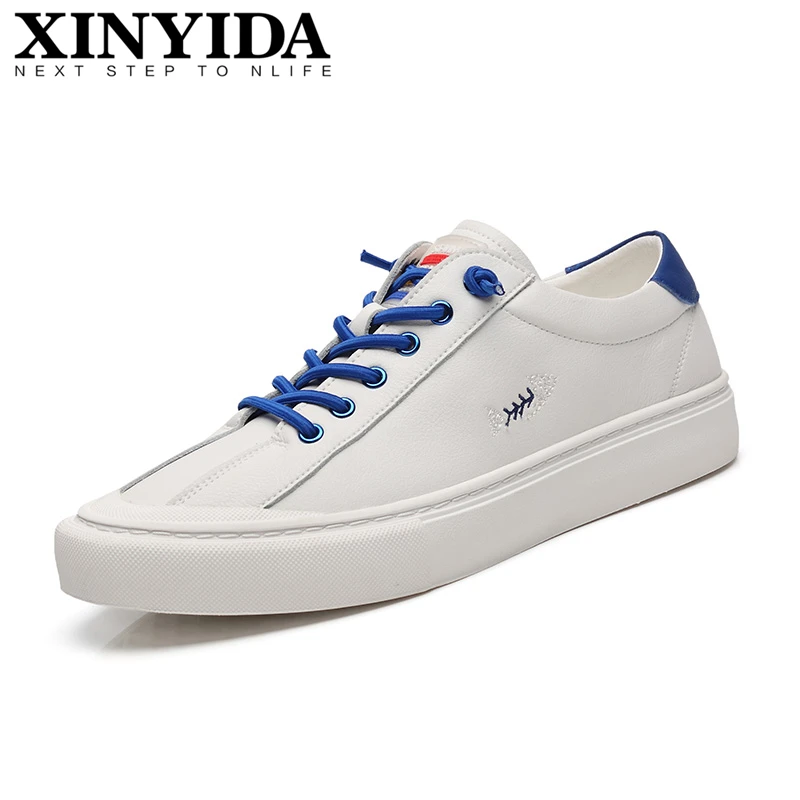 Высококачественная Мужская обувь для скейтборда из натуральной кожи