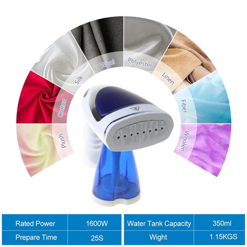 

Folding Handheld Ironing Machine 1600W Mini Garment Clothe Steamer Electric Iron Dropshipping
