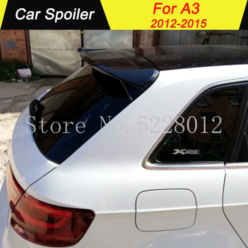 Для Audi A3 Sportback 2012-2015 ABS спойлер праймер цвет автомобиля украшение в виде