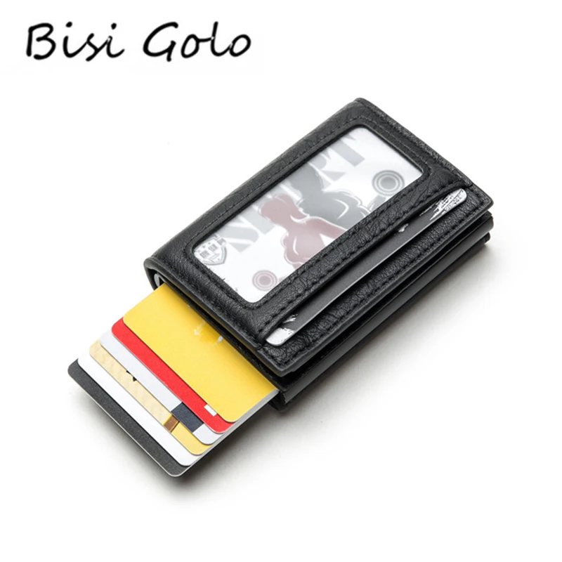 Кошелек BISI GORO с защитой от кражи для мужчин и женщин держатель кредитных карт 2021