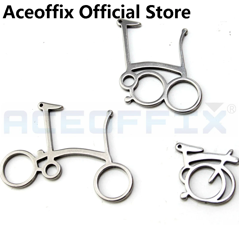 Aceoffix бромптонский медный нержавеющий брелок|Наклейки на велосипед| |