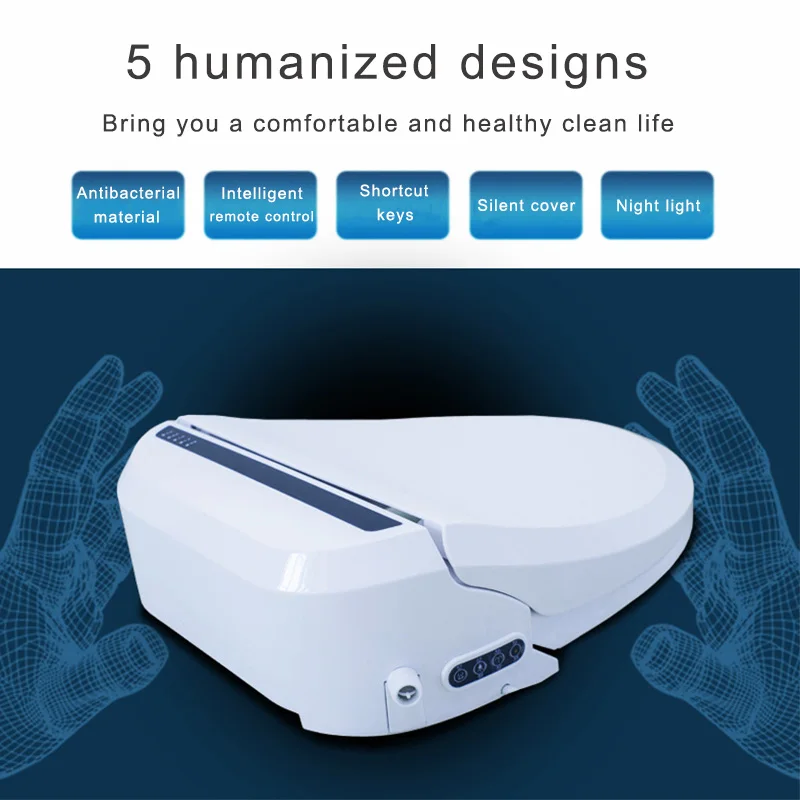 Wetips Remote Control Toilet Cover Smart Seat With Heating Helps Detoxify Warm Wash Electronic Intelligent Bidet | Обустройство дома