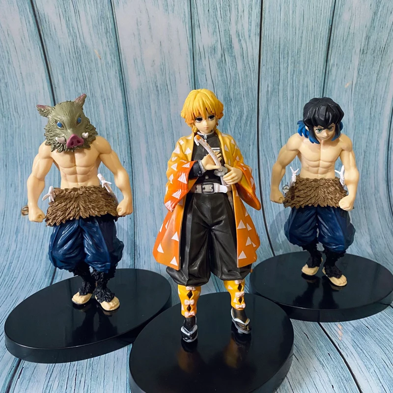 

Anime 16CM Demon Slayer Kimetsu no Yaiba figure Kamado Tanjirou Action Figure Agatsuma Zenitsu Nezuko Warrior PVC Model Toys