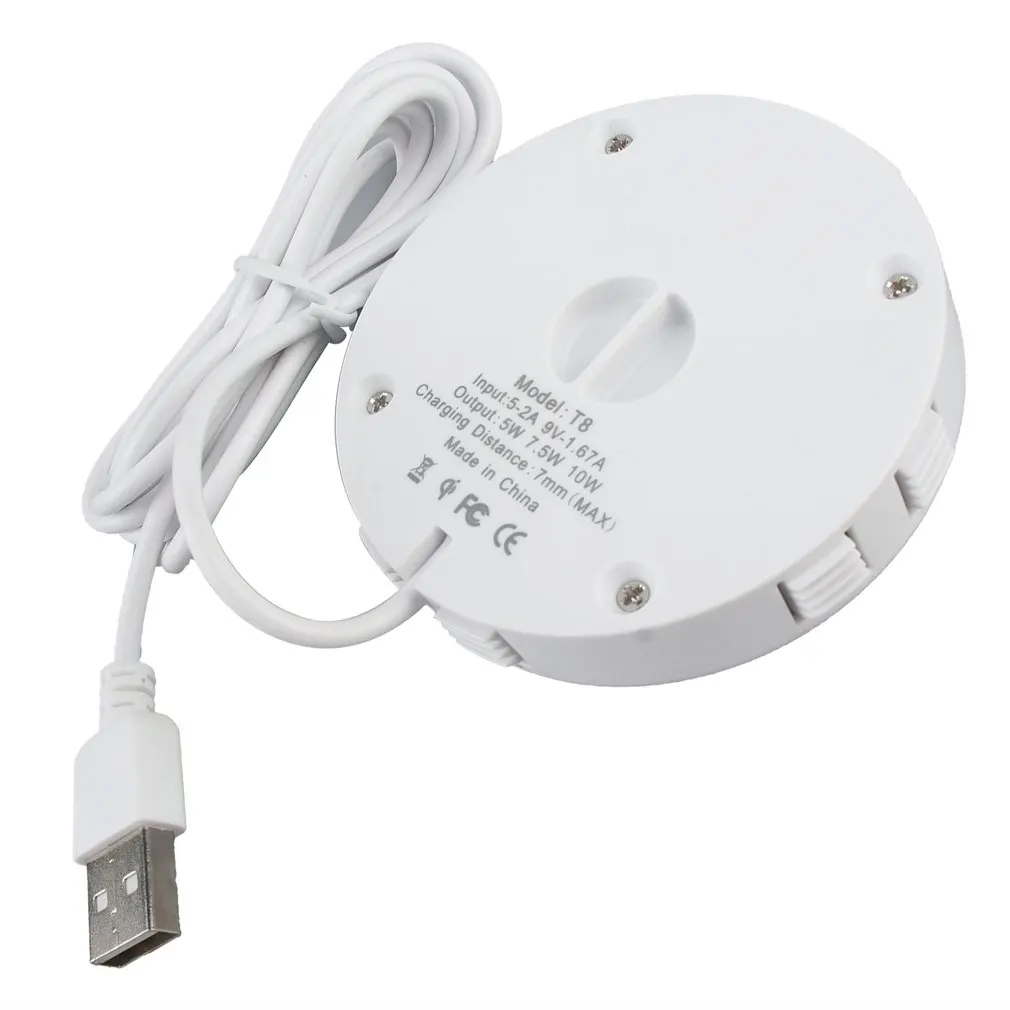 Быстрое беспроводное зарядное устройство Qi невидимая настольная мебель скрытая