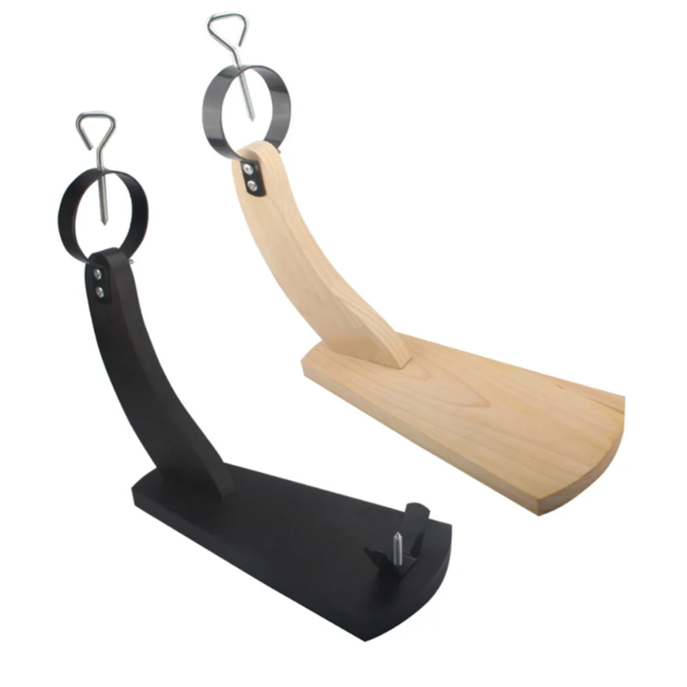 

1pc Spanish Ham Holder Stand Storage Rack Wooden Environmental Coating for Home Barbecue (Wood Color)