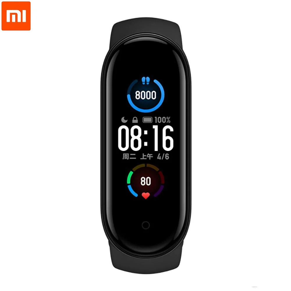 

Новый оригинальный Смарт-браслет Xiaomi Mi Band 5, пульсометр, фитнес-трекер