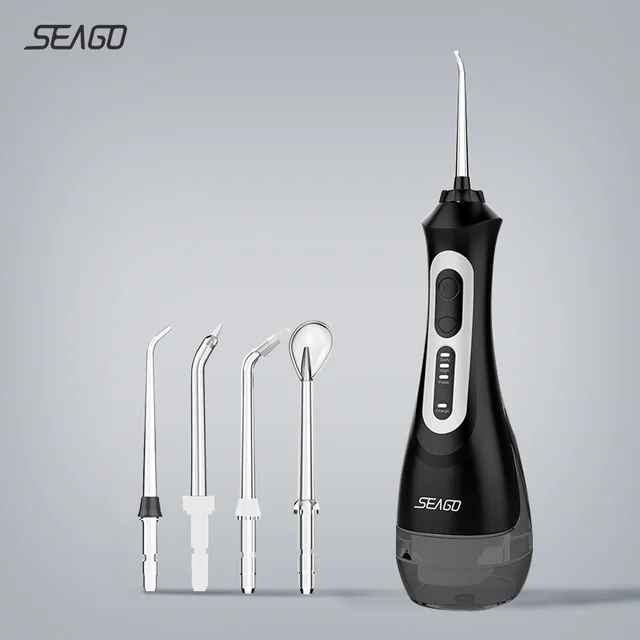 Ирригатор полости рта SEAGO Аккумуляторный с USB 3 режима 200 мл | Бытовая техника