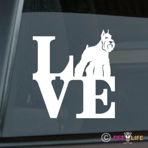 

Love Schnauzer Sticker Die Cut Vinyl - park v2 window decal