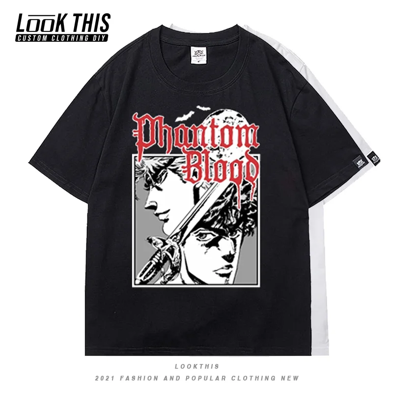 

JoJo Bizarre Adventure Women's T-shirt Anime Printing Gothic Short Sleeve Y2k Retro Summer Short Sleeve T-shirts Streetwear Tops