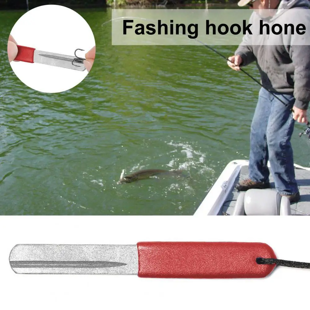 

1PC Hot Portable Fishing Hook Hone Dual Grooves Multifunction Diamond Wear Resistant Lure Hook Hone Fishing Accessory