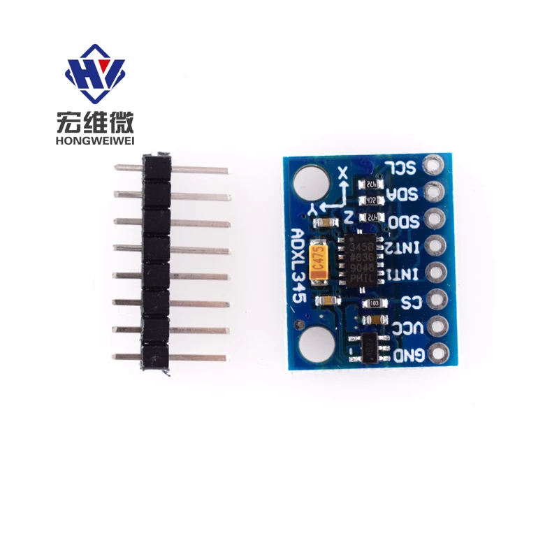

GY-291 ADXL345 Digital Three-axis Acceleration of Gravity Tilt Modul IIC SPI Communication Protocol Transmission for Arduino Kit