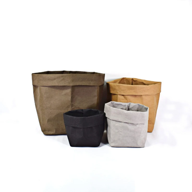 2021 мешки для хранения из крафт-бумаги корзина овощей растений цветов органайзер
